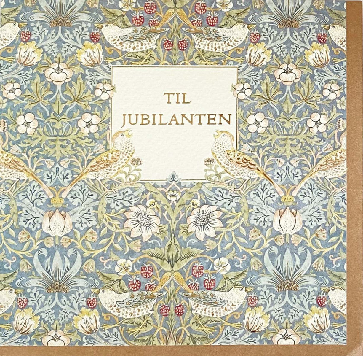 Kort Fugler på blått Til jubilanten