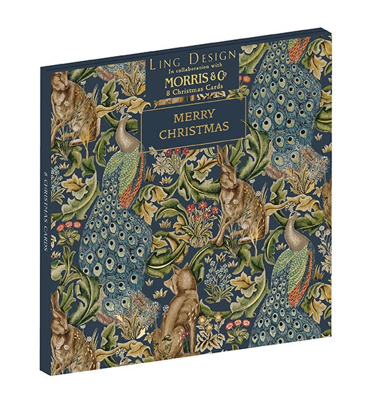 Julekort W Morris Forest 8pk