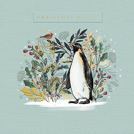 Julekort Penguin Wishes 10pk