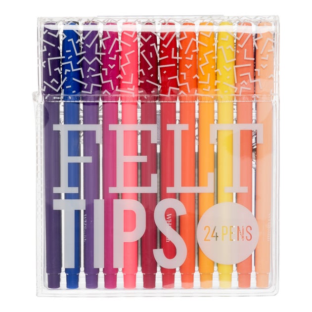 Tusjpenner Filtspiss Ass. Farger 24 pk