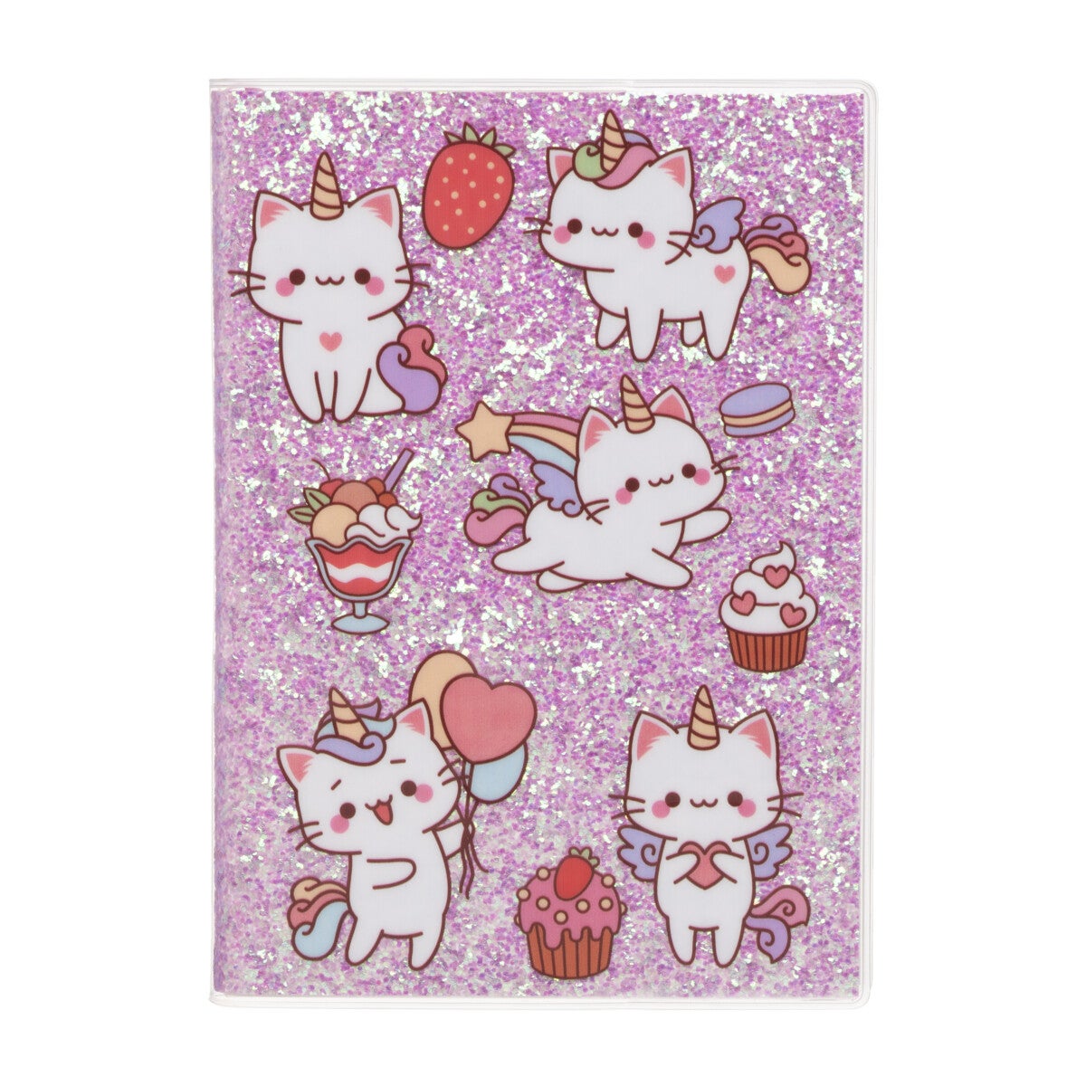 Notatbok A5 Kattt m/glitter