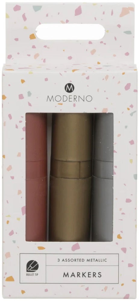 Highlighters Metallic 3 pk Moderno