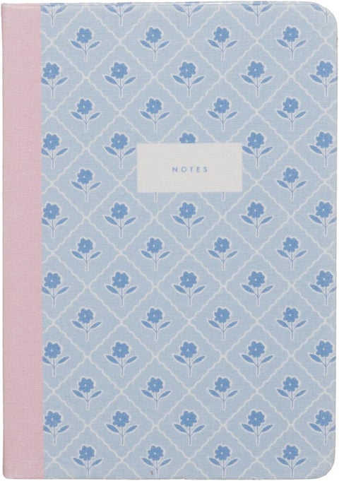 Notatbok A5 m/ stoff Bloom