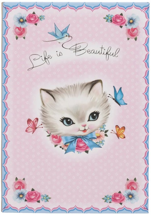 Notatbok A5 Vintage Katt