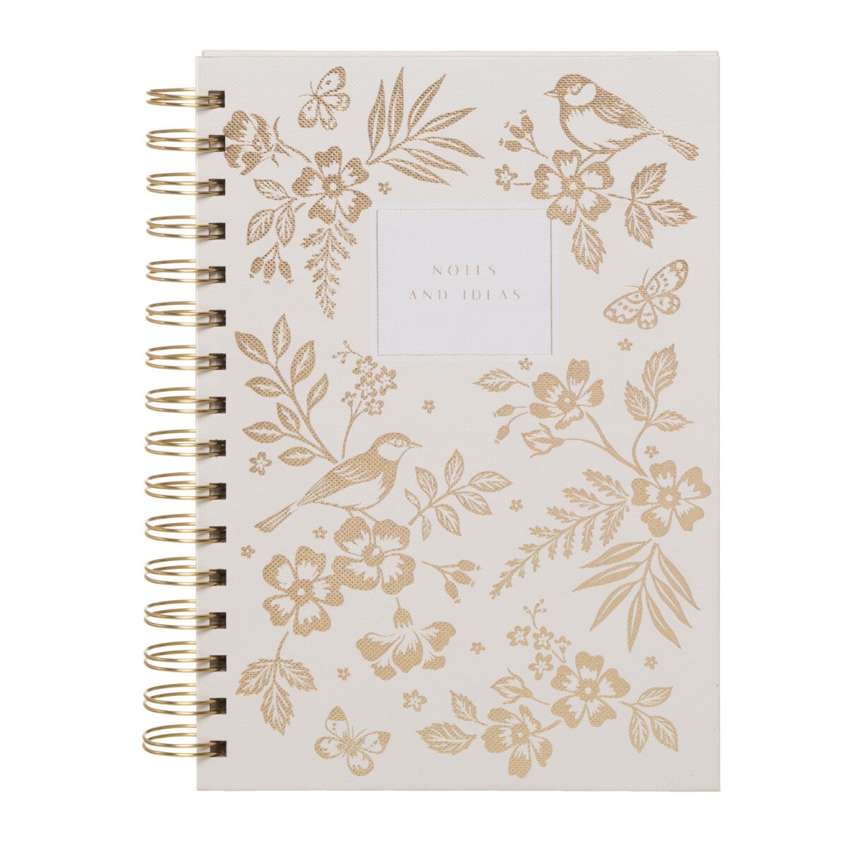 Notatbok A5 m/gullspiral Midnight Garden