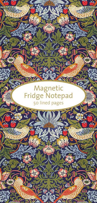 Notatblokk magnetisk V&A strawberry theif