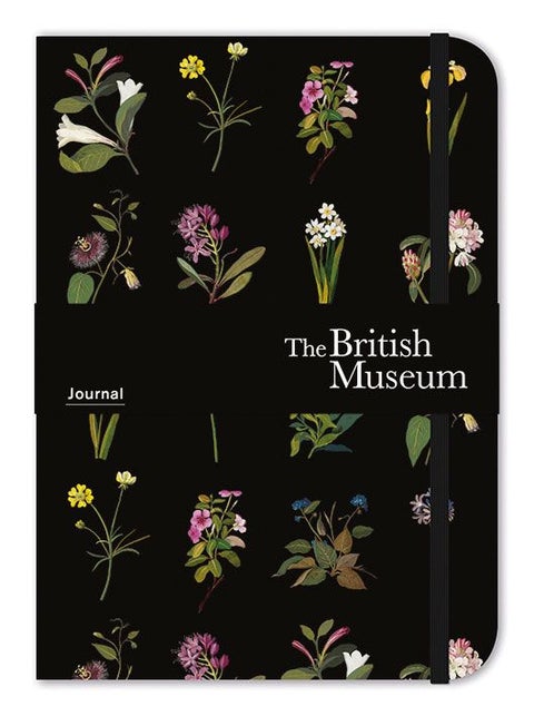 Notatbok A6 linjert Bristish Museum Delany flowers