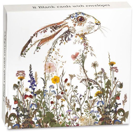 Minikort WP Wild flower hare 8pk