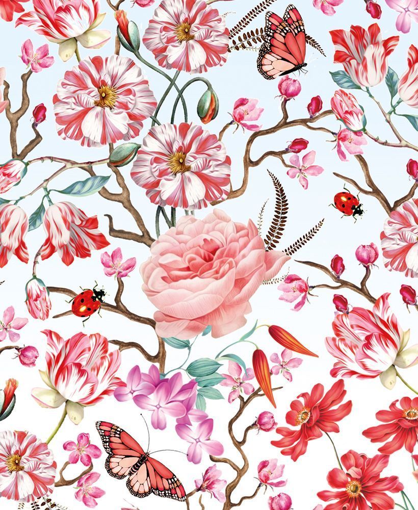 Kort Mary Katrantzou Red Floral