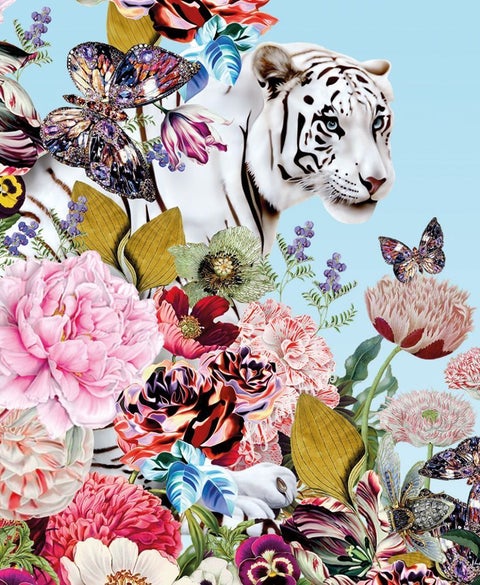 Kort Mary Katrantzou White Tiger