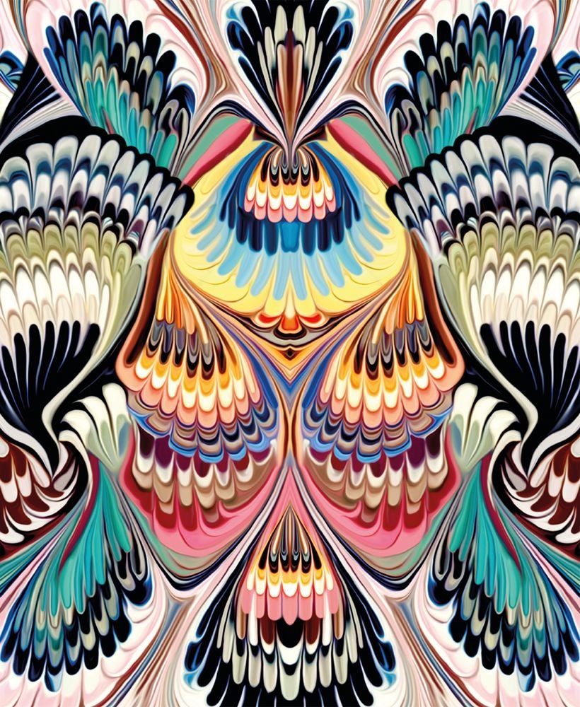 Kort Mary Katrantzou Mirror Marble