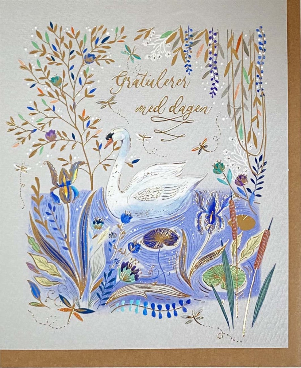 Kort Svane Gratulerer med dagen