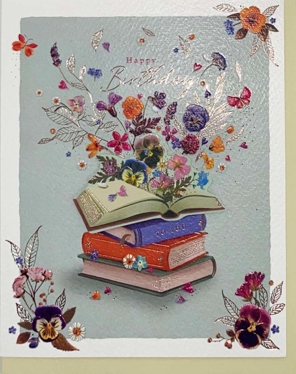 Kort Bøker Happy Birthday