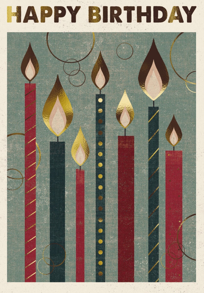 Bilde av Kort Poster Print Candles
