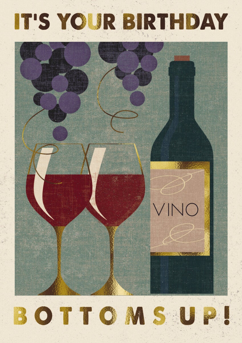 Bilde av Kort Poster Print Wine