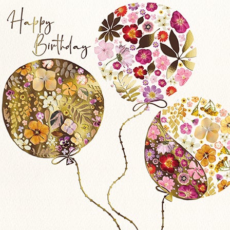 Kort Wildflower Press Floating Balloons