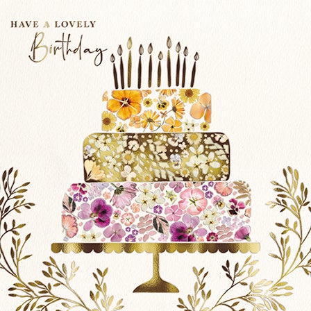 Kort Wildflower Floral Cake Stand