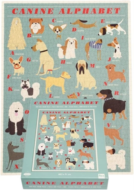 Jigsaw puzzle (1000 pieces) - Best in Show "Canine Alphabet"