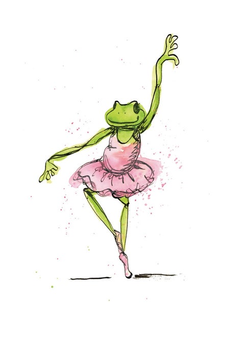 Kort Playing In The Puddles Dancing Frog