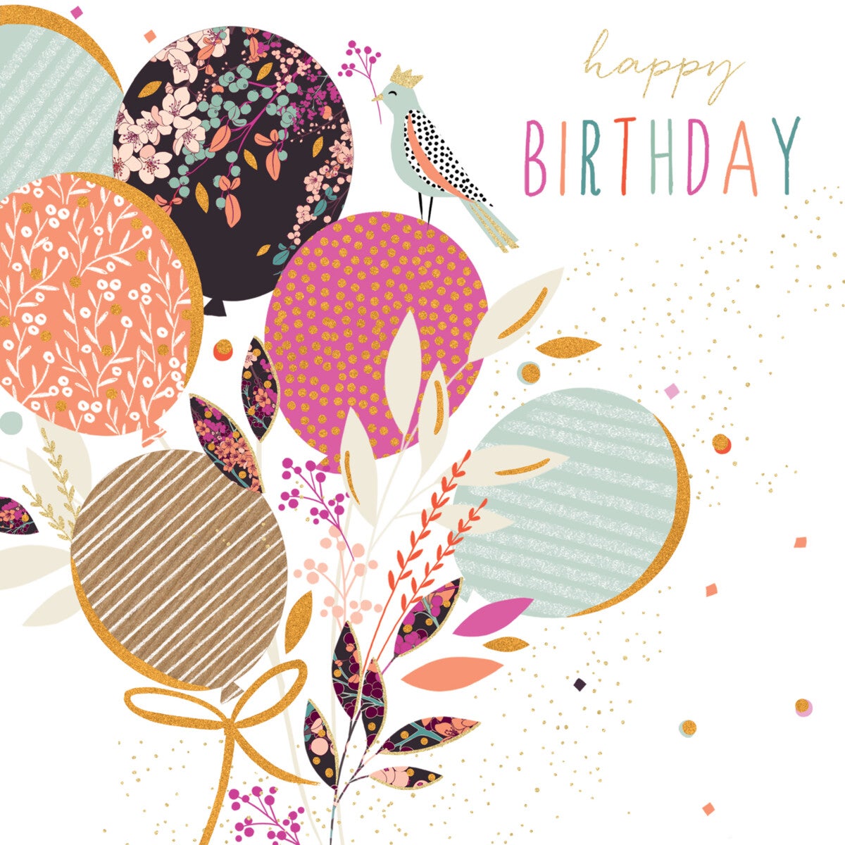 Kort Jaz Baz Birds Balloons