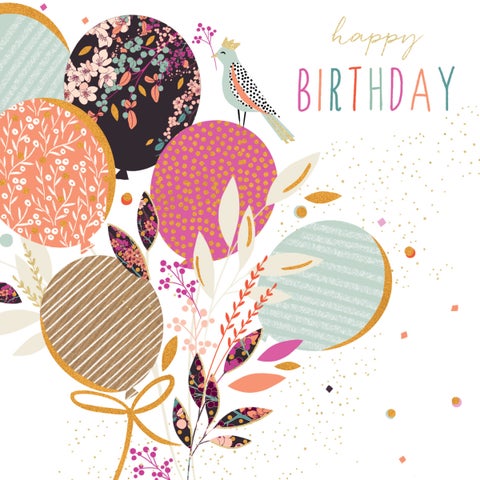 Kort Jaz Baz Birds Balloons