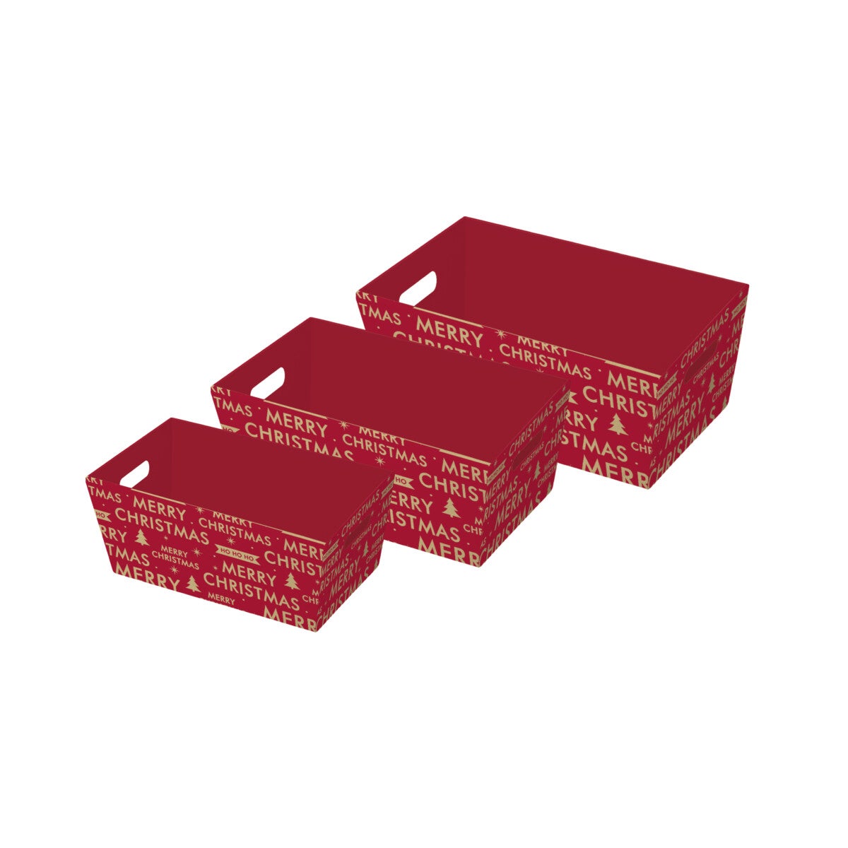 Gavekurver i sett Merry Xmas 3
