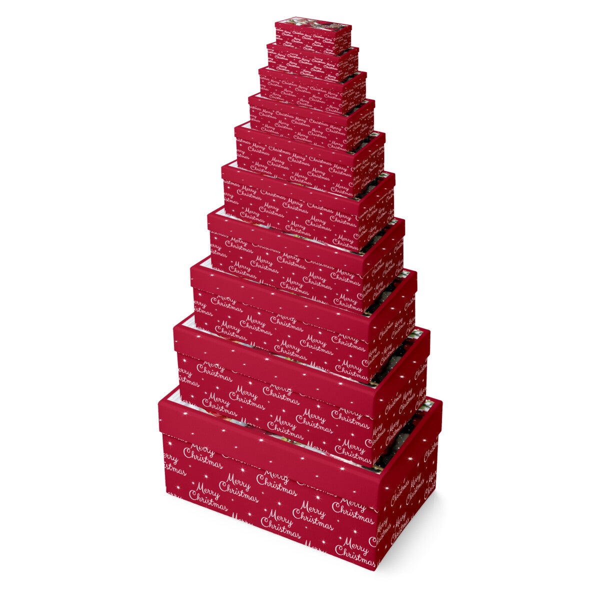 Gaveesker i sett Santa Wreath (10)