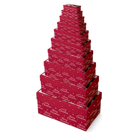 Gaveesker i sett Santa Wreath (10)