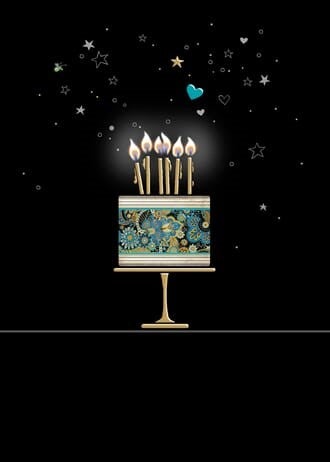 Kort Dobbelt 167x118mm Jewels Cake