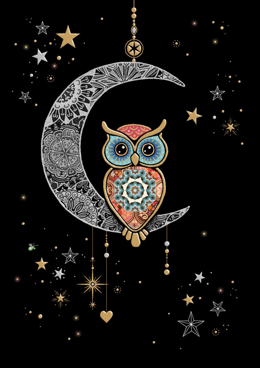 Bilde av Kort Bug Art Jewels Moon Owl