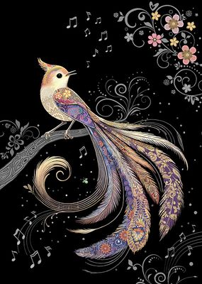 Kort Bug Art Jewels Paradise Bird