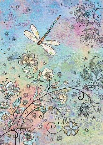 Doble kort 167x118 Decoratives Dragonfly