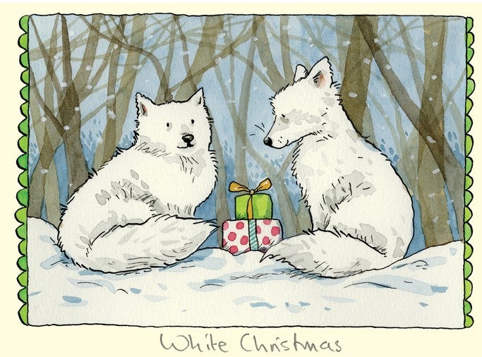 Julekort Two Bad Mice, White Christmas