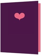 Dobbelt kort 85x125, hjerte