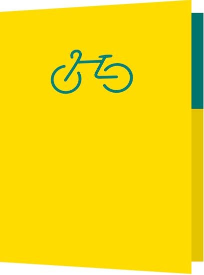 Dobbelt kort 85x125, sykkel