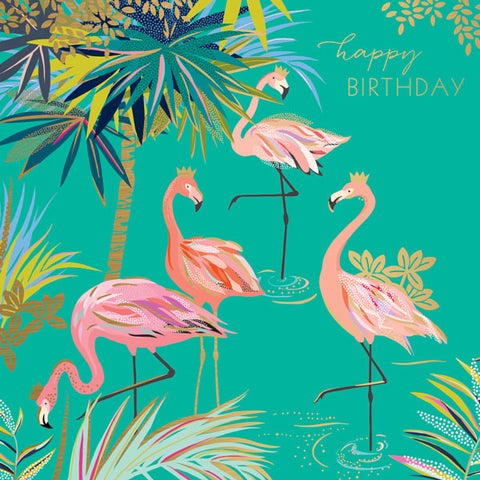 Kort Sara Miller Flamingo Palms