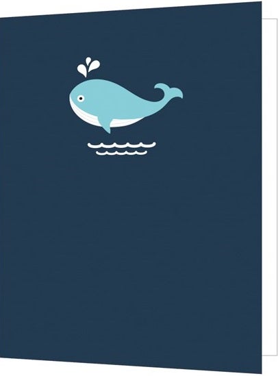 Dobbelt kort 85x125, hval