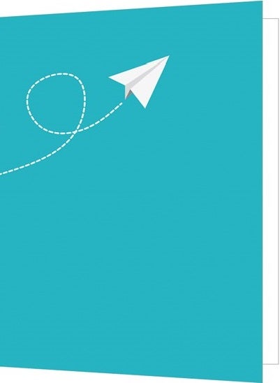 Dobbelt kort 85x125,  papirfly