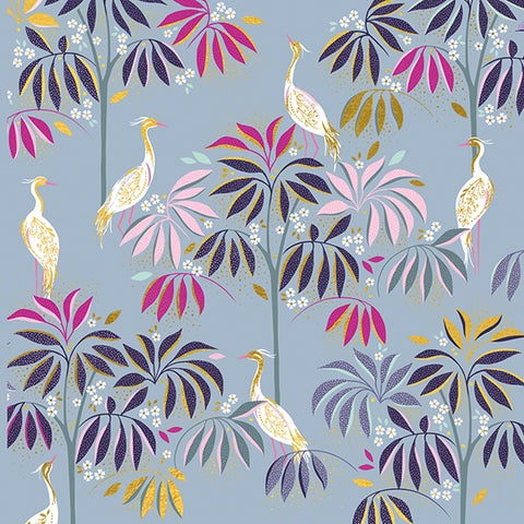 Kort Sara Miller White Herons Plants