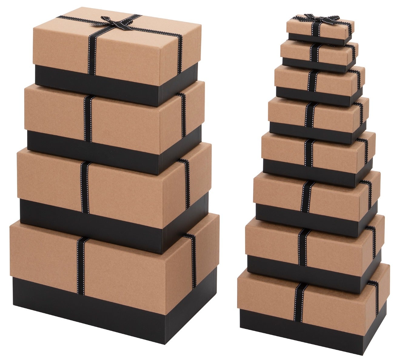 Gaveesker i sett Kraft og sort (12)