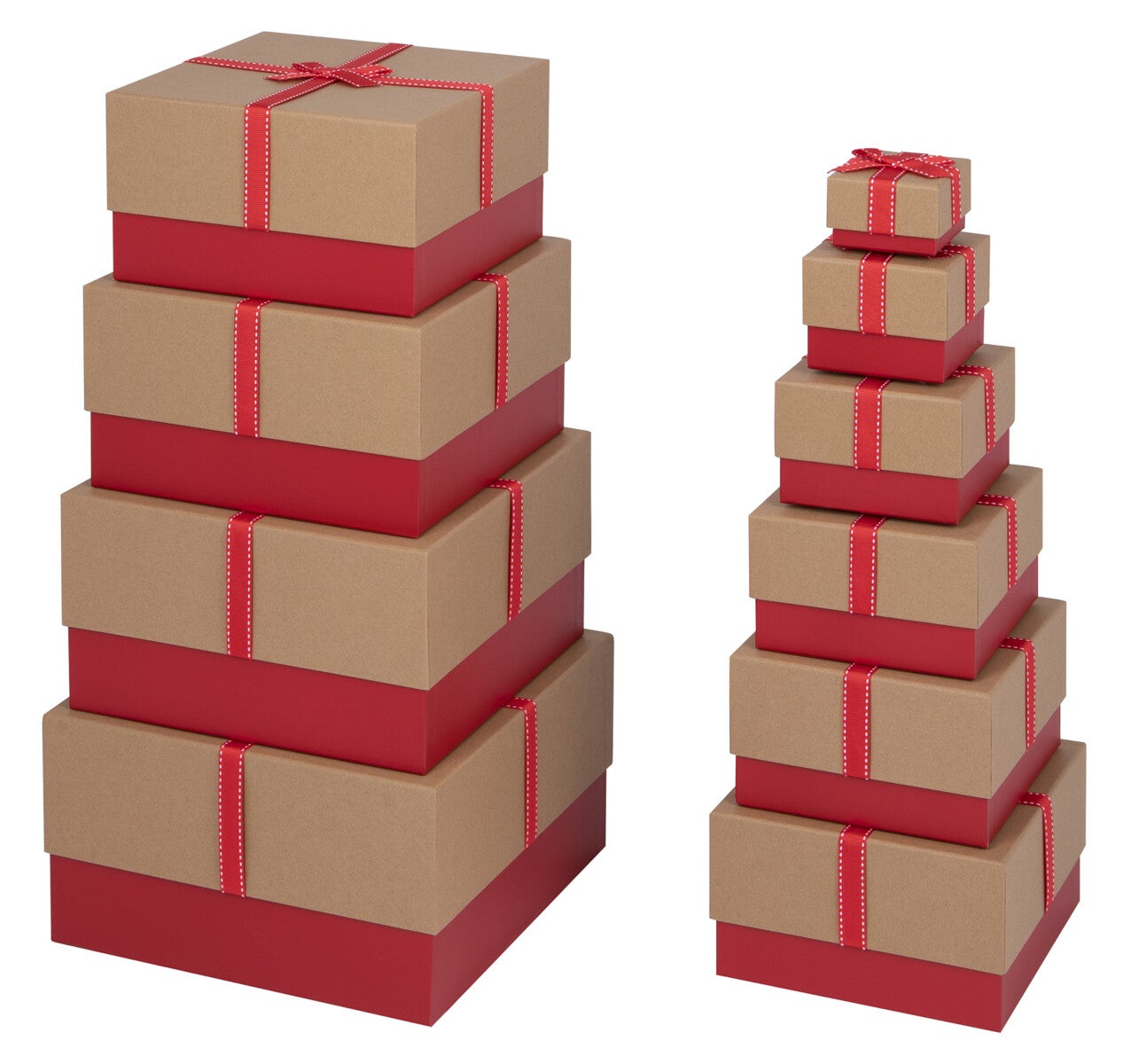 Gaveesker i sett Kraft og rød (10)