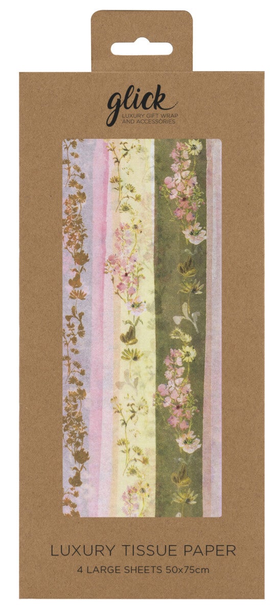 Silkepapir Linea Floral