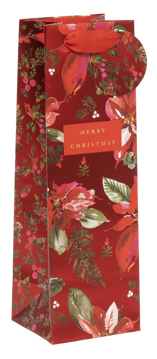 Gavepose Flaske Perfect Poinsettia Red