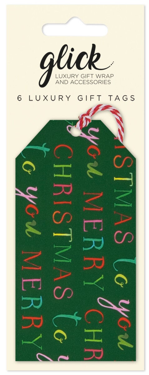Gavemerkelapper 6pk Exquisite Christmas Green