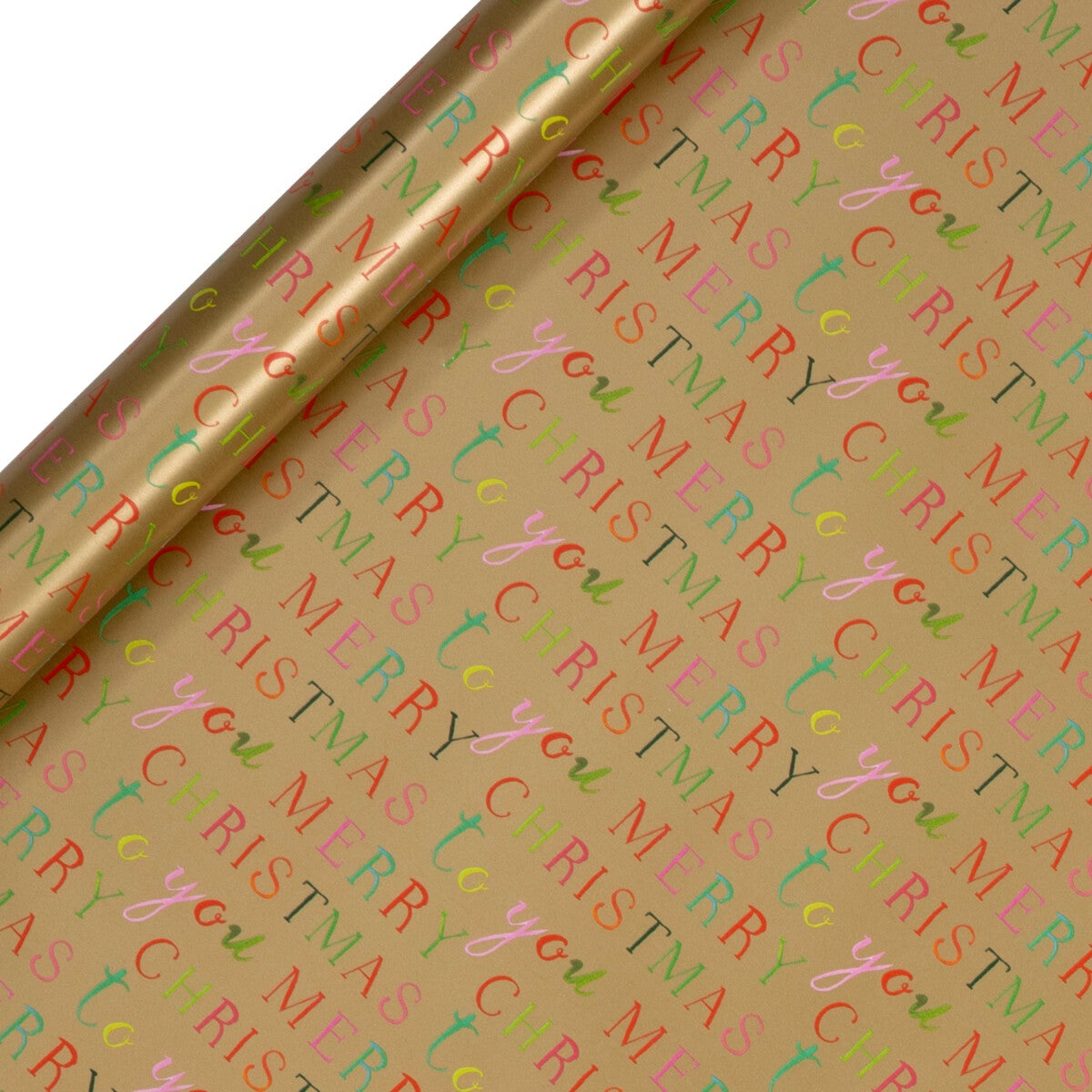 Gavepapir 4m Exquisite Merry Christmas Gull