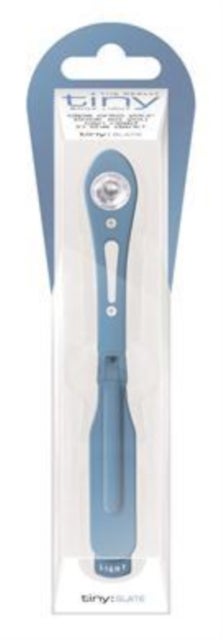 Boklys tiny 5x17,5cm gråblå