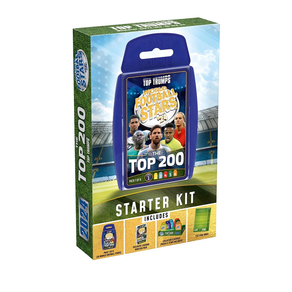 Kortspill Top Trump World Football Stars Starter Kit