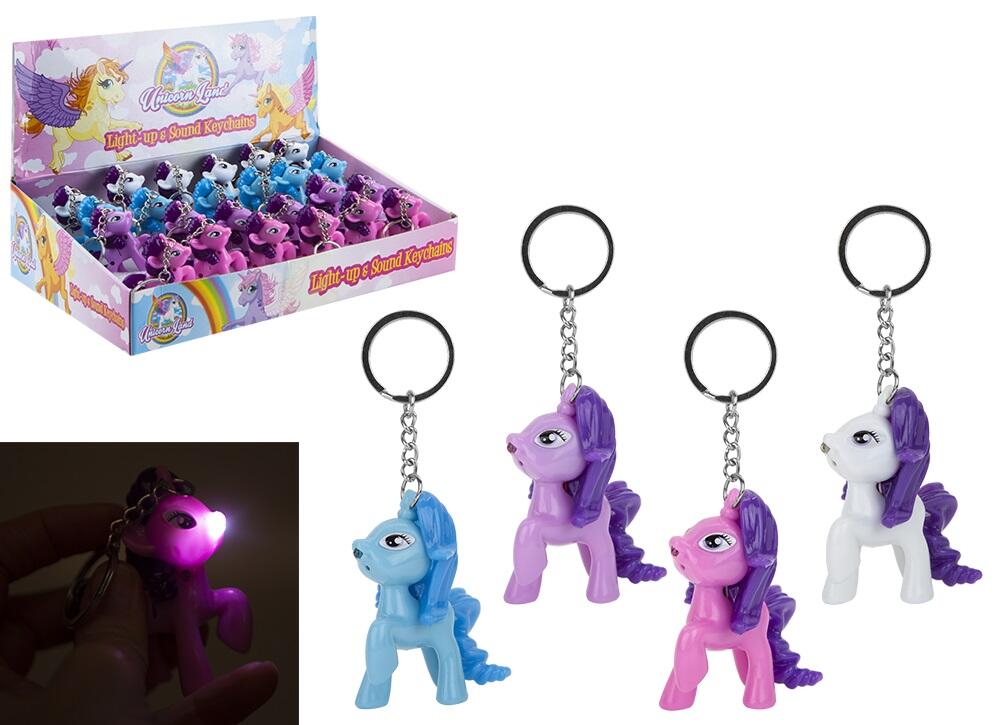 Unicorn Nøkkelring m/lys og lyd