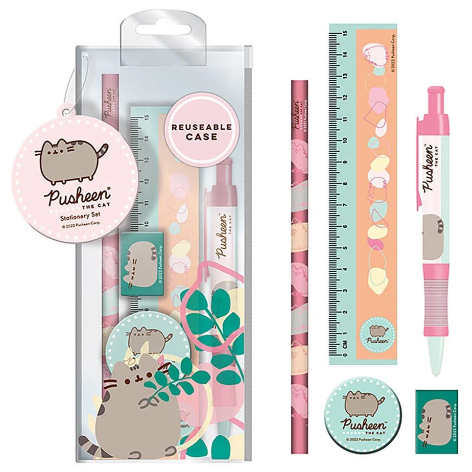 PUSHEEN (BOTANICAL) STATIONERY SET