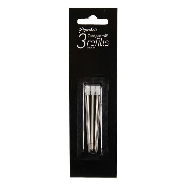 Refill Twist Penn Black Ink 3pk